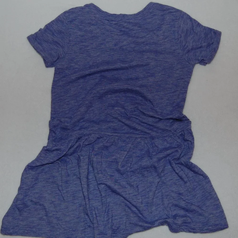 GAP Girls Size L (10), Drapey Dress, Short Sleeve, Flared-Elastic Below Waist